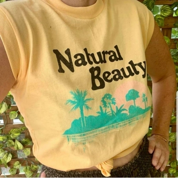 💕FREE PEOPLE💕 Natural Beauty Graphoc Tee S - Picture 1 of 7